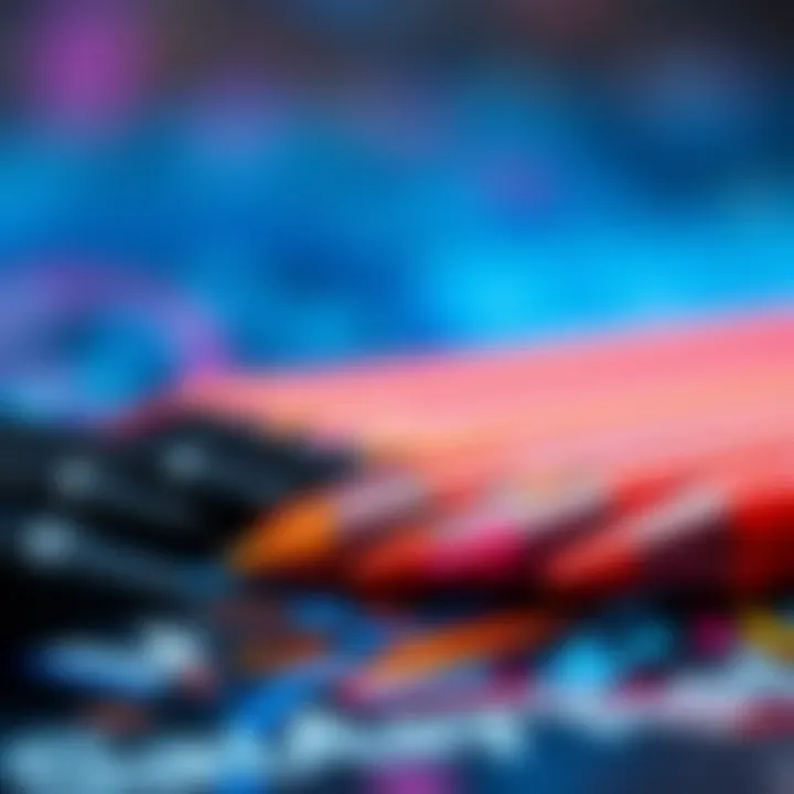 Inspiring imaginations with colorful galaxy pen strokes