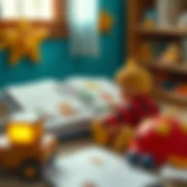 Engagement Through Interactive Pages Interactive pages of a baby book encouraging engagement