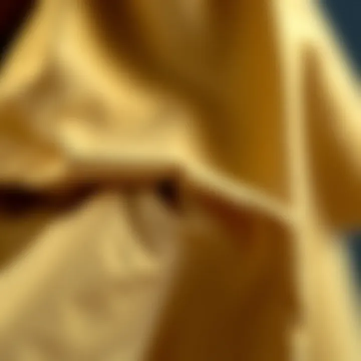 Close-up of the fabric of an invisibility cloak showcasing its unique features.