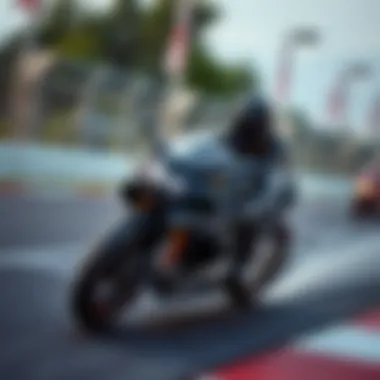 Dynamic portrayal of Jackson Storm racing on the track, showcasing his sleek design and speed.