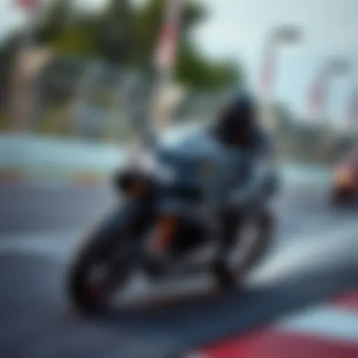 Dynamic portrayal of Jackson Storm racing on the track, showcasing his sleek design and speed.