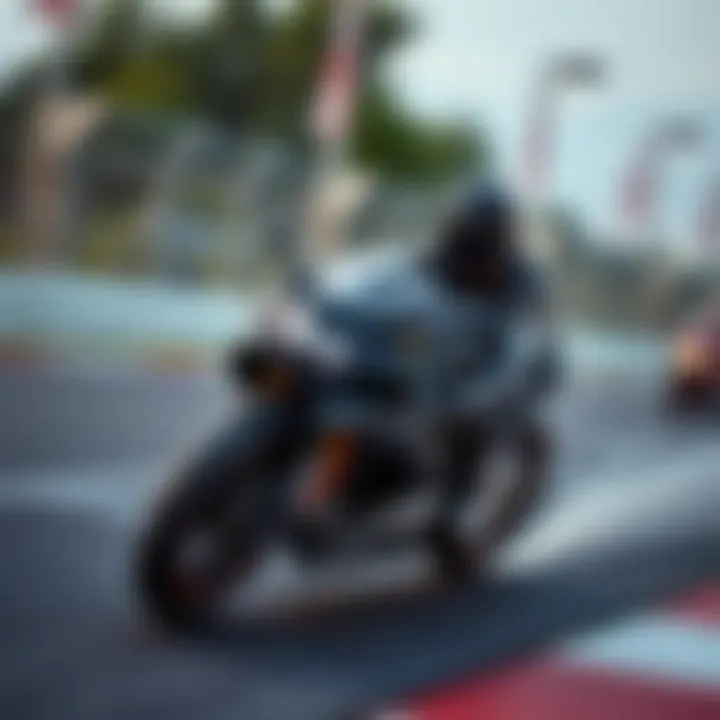 Dynamic portrayal of Jackson Storm racing on the track, showcasing his sleek design and speed.