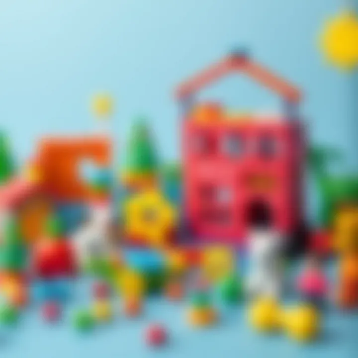 A vibrant assortment of Janjan toys designed for creativity and education