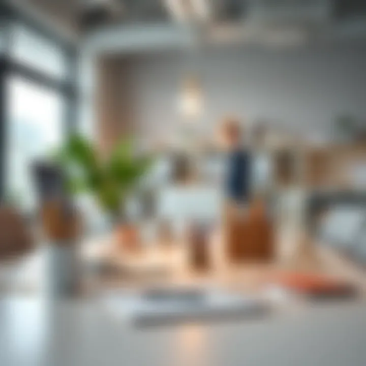 Modern office featuring functional stationery