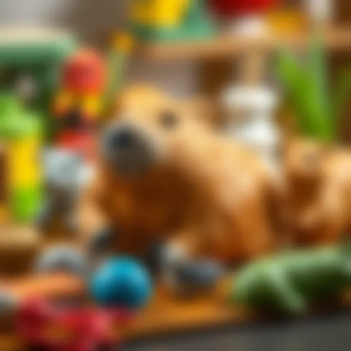 Diverse Capybara-Themed Learning Materials A selection of diverse capybara-themed learning materials