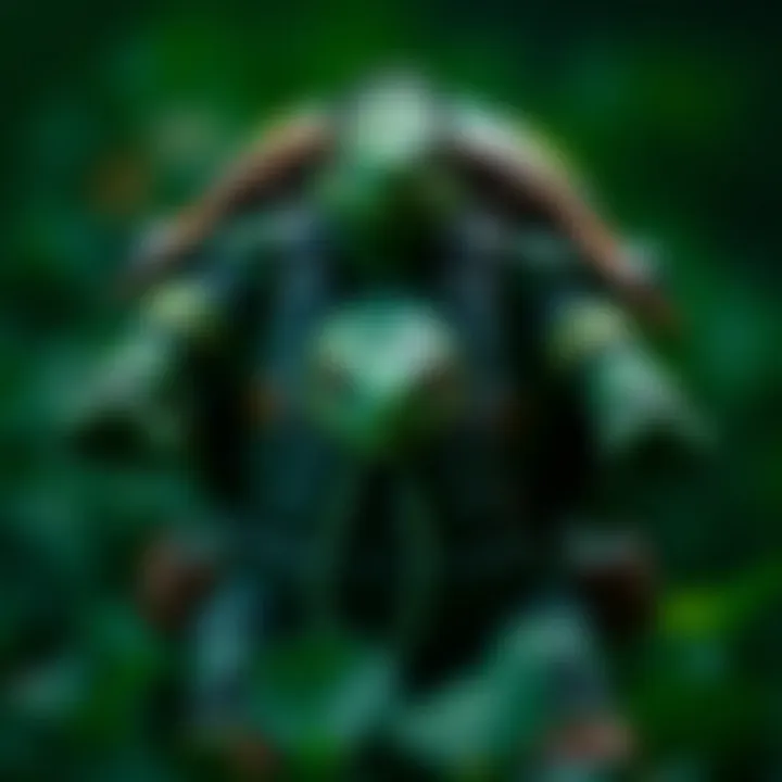 Detailed design features of the turtle backpack