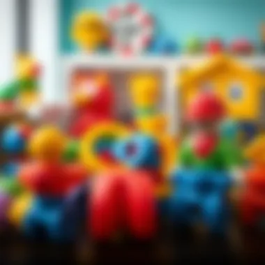 Colorful educational toys for preschool children