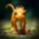 A fascinating tailless animal in its natural habitat