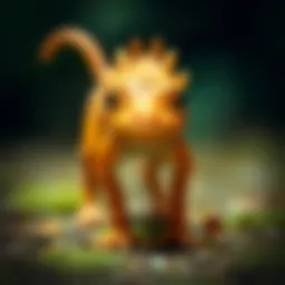 A fascinating tailless animal in its natural habitat