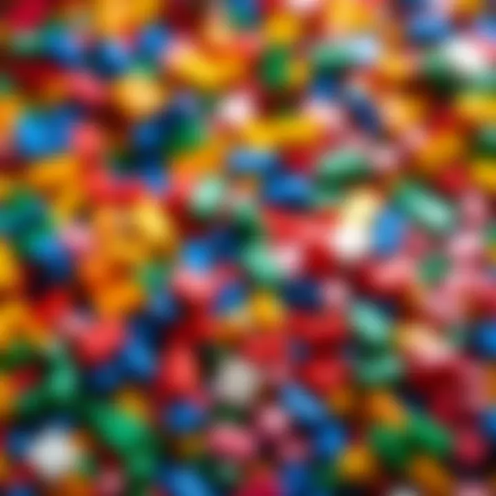 Colorful LEGO pieces promoting creativity