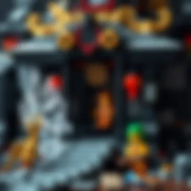 A detailed view of the materials used in the Lego Ninjago set