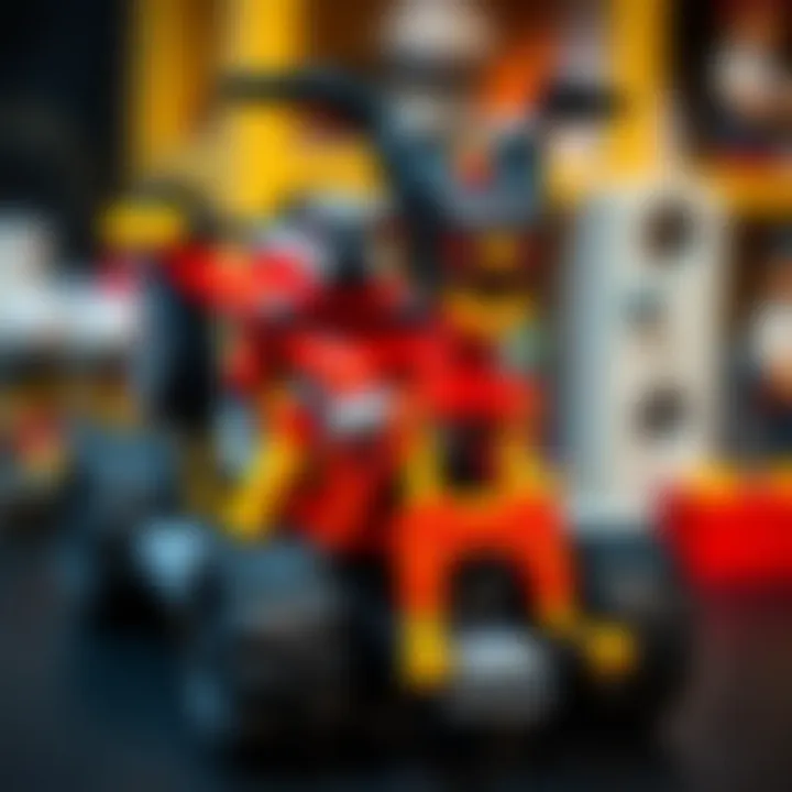 Completed Lego Technic project demonstrating advanced mechanics