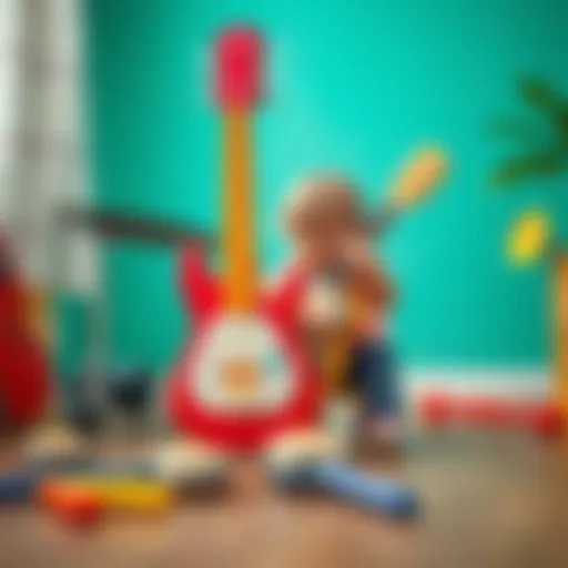 Vibrant musical instruments for children