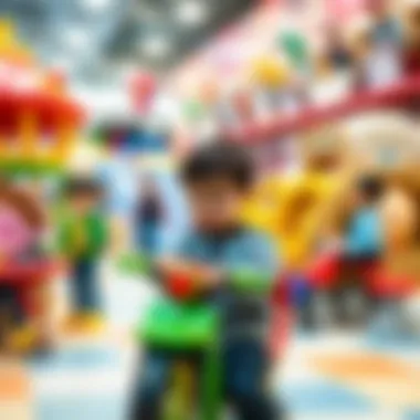 Interactive learning activities for kids in a vibrant play area