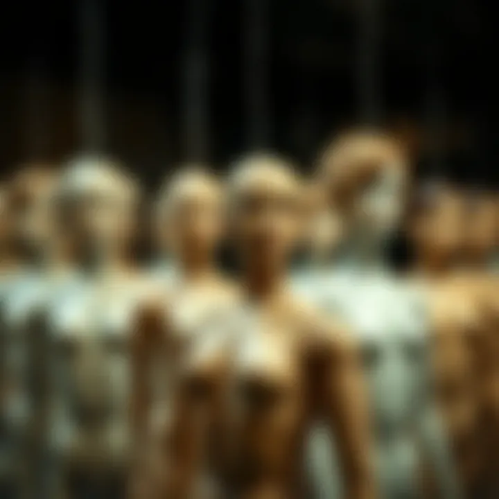 A timeline showcasing the history of mannequin dolls