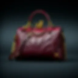 A stylish McQueen bag showcasing its unique design and aesthetic appeal