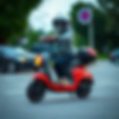 Safety gear essentials for a child riding a Mı scooter.