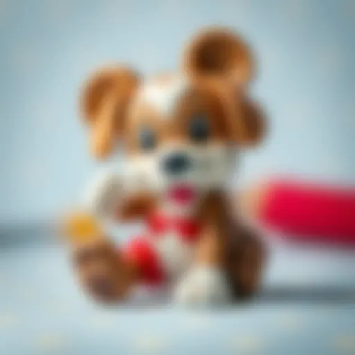 Playful puppy inspired by Mickey Mouse theme