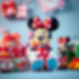 Colorful Minnie Mouse themed gift items for children