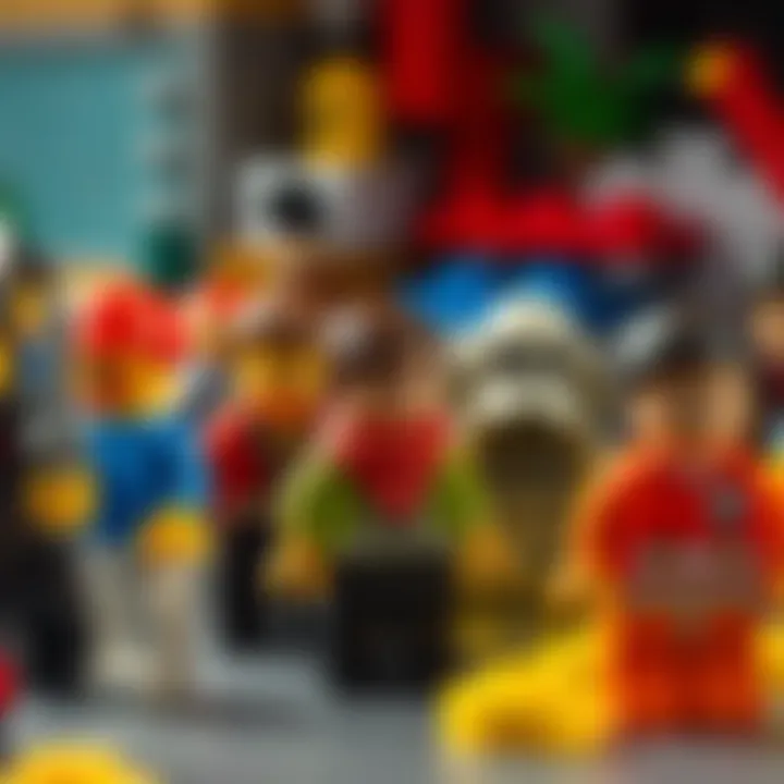 A colorful collection of mobile Lego game characters showcasing creativity