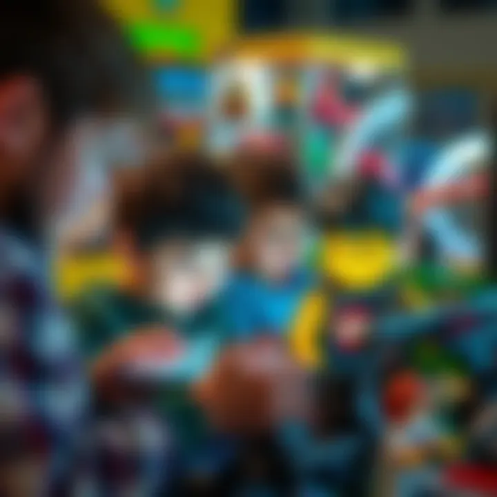 Children engaging with mobile Lego games on their tablets