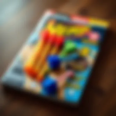 Colorful Nerf magazine showcasing various darts