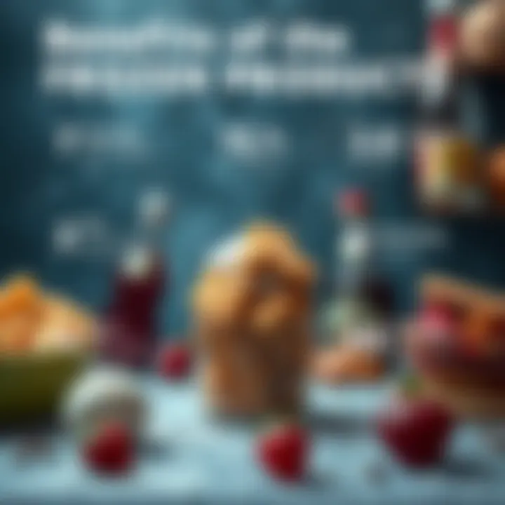 Infographic about the nutritional benefits of frozen products