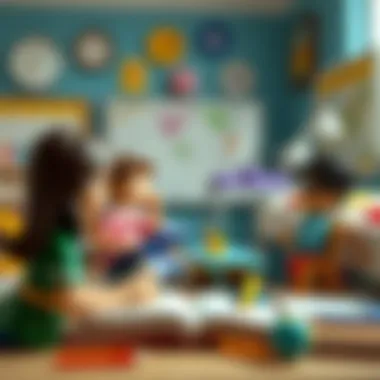 An illustration depicting various educational methodologies embraced by private organizations beyond the school system.