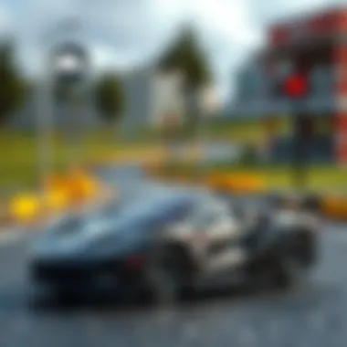 An infographic depicting the developmental benefits of online car games for children, emphasizing skills and growth.