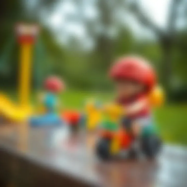 Outdoor toys encouraging physical activity