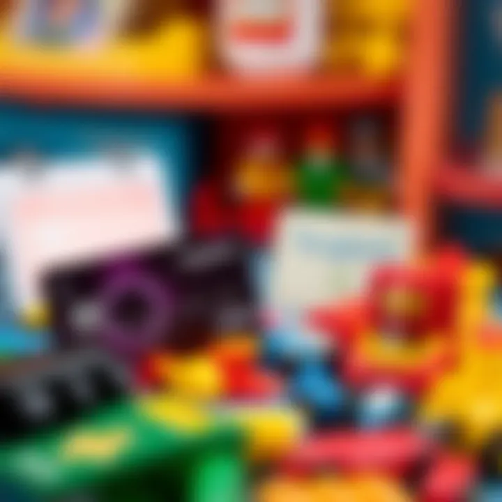 Educational benefits of toy credit cards displayed visually