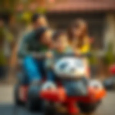 Family bonding over Panda Kart