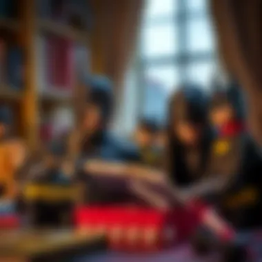 Parents and educators using Batman stationery