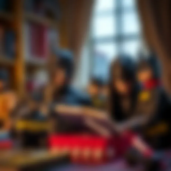 Parents and educators using Batman stationery