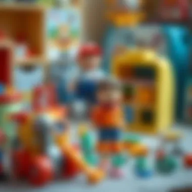 Parents selecting educational toys for kids