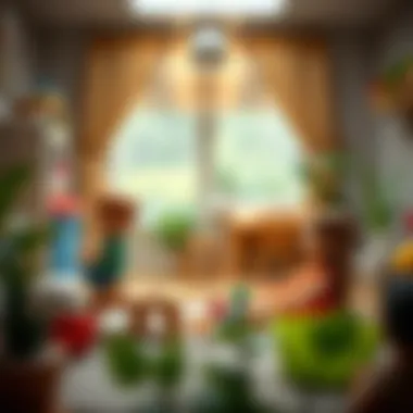 Emotional Wellness in Play Therapy A serene environment for play therapy, emphasizing emotional well-being