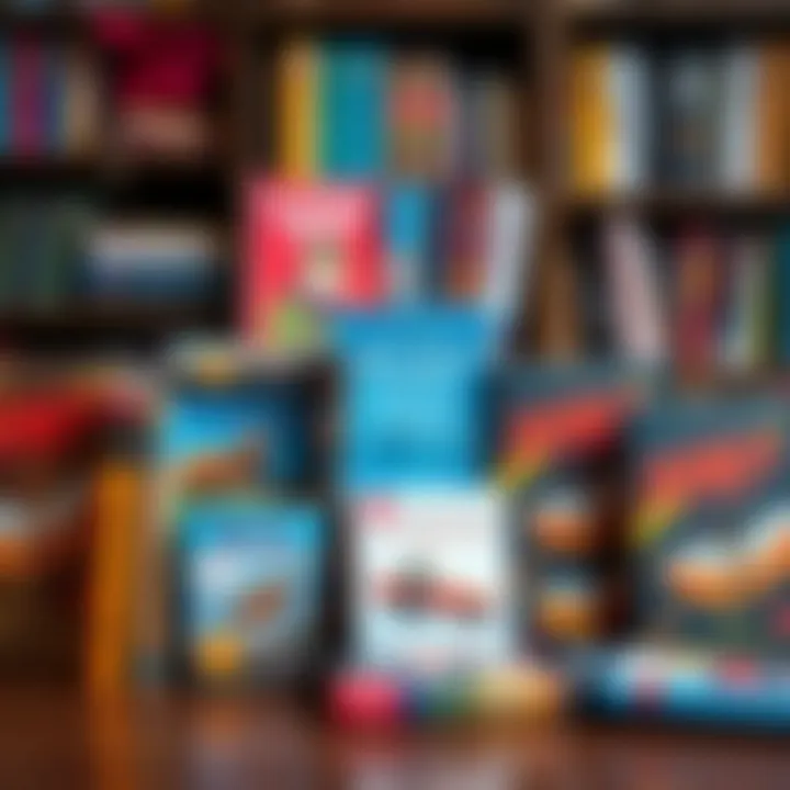 Various popular book covers for teenagers