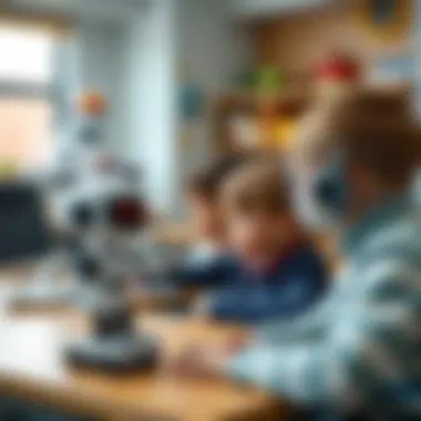 An educational setting with children using robot suluk for learning