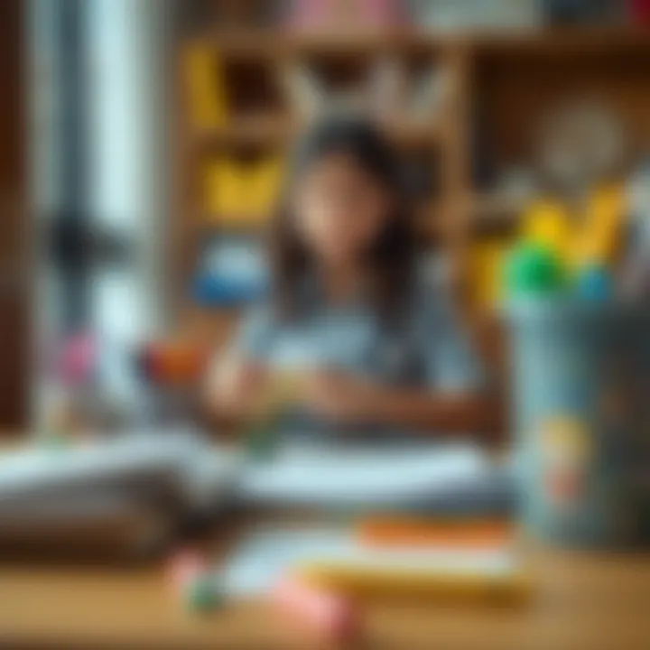 Parent Organizing Essential School Supplies Parent organizing school supplies