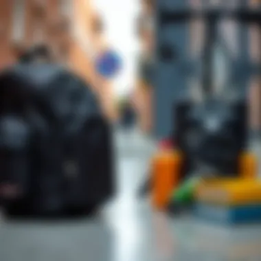 Functional features of black school bags