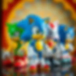 Sonic.exe toy collection showcasing vibrant designs