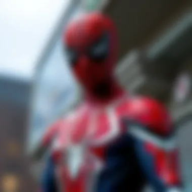 Detailed character design of Spider-Man