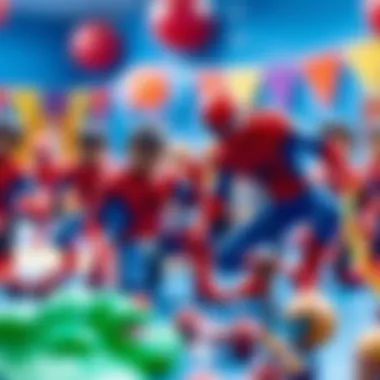 Engaging activities and games for kids at a Spiderman birthday party