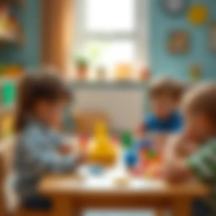 Playtime in a preschool environment