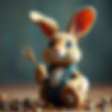 A rabbit character fostering social skills among kids