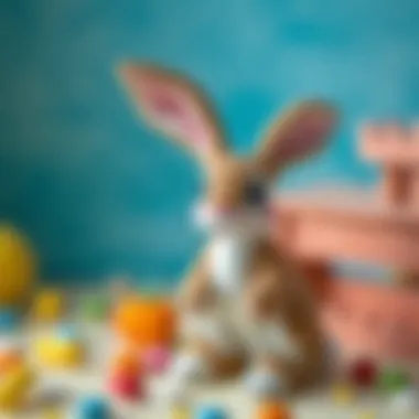 A whimsical illustration of a rabbit representing creativity in children