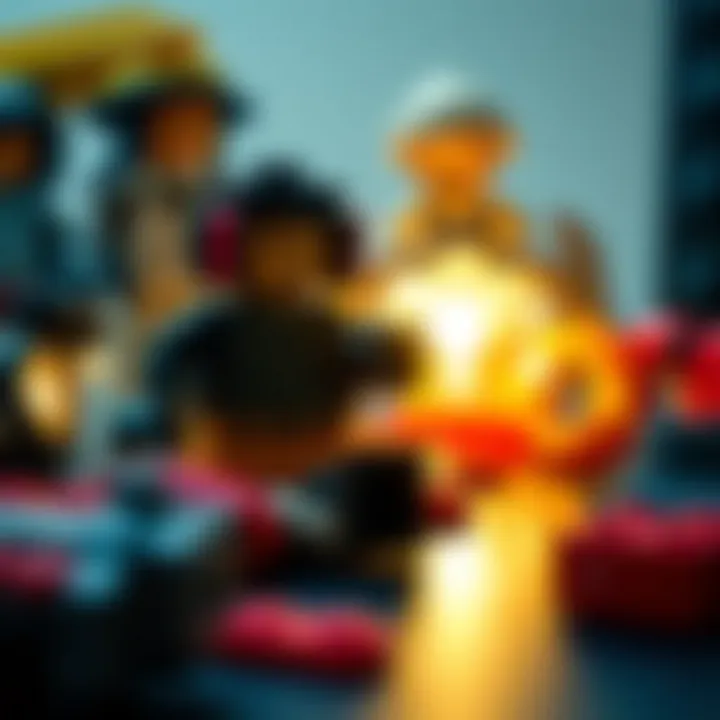 Components of Technic Lego illustrating creativity and design