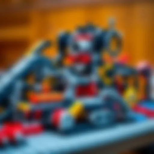 Intricate Technic Lego model showcasing engineering concepts