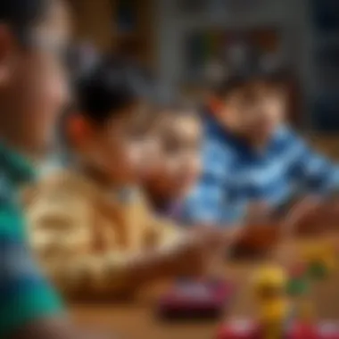 Children engaged in single-player games enhancing their skills