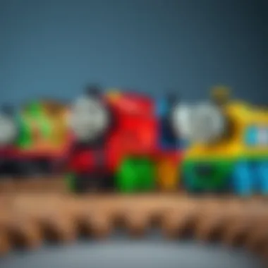 A variety of Thomas and Friends train pieces promoting educational development.